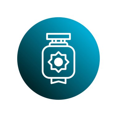 Zarif fener tasarımı ruhani güzelliği somutlaştırır, Ramazan Kareem 'i büyüleyici bir İslami geometrik desen parıltısıyla kutlar, birlik ve geleneğin parlak bir sembolü..