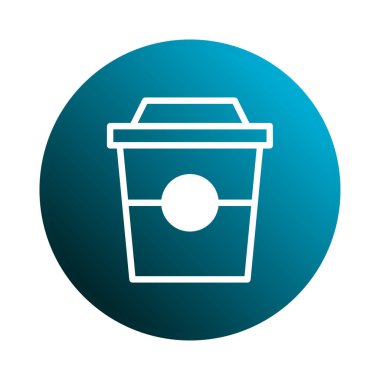 Basit bir mavi kahve fincanı ikonu, temiz ve modern bir tasarımı olan kahve dükkanlarını, içeceklerle ilgili işletmeleri temsil etmek için idealdir..