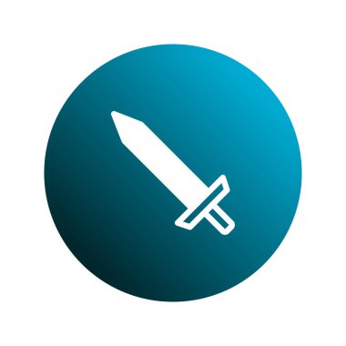 Bu resimde mavi dairenin içinde beyaz bir kılıç simgesi var. Güç, güç ve oyunları sembolize eder, zafer ve beceri simgesi oluşturur..