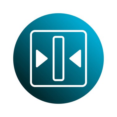 Bu illüstrasyon ayarlama için grafiksel bir kullanıcı arayüzü ögesi gösterir. Bir dikdörtgen, oklar ve temiz vektör tasarımı içeriyor. İçeriğin yeniden boyutlandırılması veya taşınması için bir seçenek..