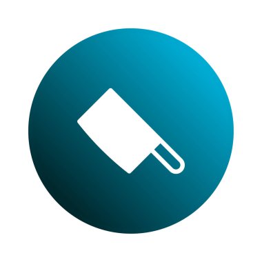 Satır bıçağının minimalist bir çizimi. Genellikle mutfakta ve kasaplıkta kullanılır. Bu basit ama zarif tasarım zarif saplı keskin bir bıçak içeriyor, çeşitli mutfak temaları için mükemmel..