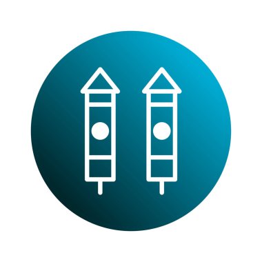 İki havai fişeğin ikonik bir temsili, kutlamaları, festivalleri veya özel etkinlikleri tasvir etmek için mükemmel. Projeniz ve yaratıcı tasarımınız için bu grafiği kullanın.