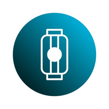 Geleneksel bir Asya fenerinin zarif minimalist çizimi. Tatil davetiyeleri, kültürel etkinlikler veya tasarım projeleri için mükemmel.