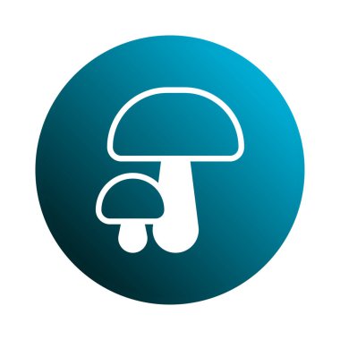 Mantarların gradyan arkaplandaki minimalist çizimi. Görüntü doğayı, sağlıklı beslenmeyi ve basit tasarım unsurlarını sembolize eder. Görsel olarak çekici ve çok yönlü bir grafik yaratır..