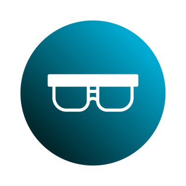 Temiz ve modern bir gözlük ikonu, görüş bakımını, stilini veya entellektüel uğraşlarını temsil etmek için mükemmel. Basit tasarımı onu çeşitli uygulamalar için çok yönlü hale getiriyor..