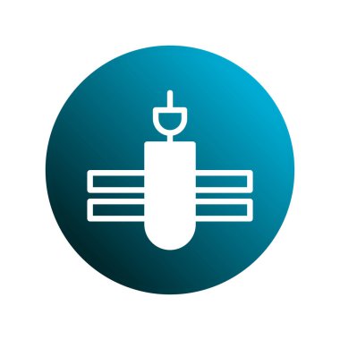 Otomatik bir endüstriyel süreci tasvir eden teknolojik bir illüstrasyon. Tasarım, basitleştirilmiş ama modern bir sunumda hassasiyet, mühendislik ve geleceğin teknolojisini çağrıştırıyor..