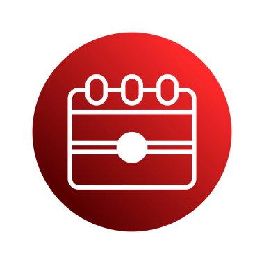 Kırmızı takvim simgesi önemli olayları ve planlamayı sembolize eder. Randevuların yönetilmesi, hatırlatıcıların ayarlanması ve programların düzenlenmesi için görsel bir ipucu görevi görür.