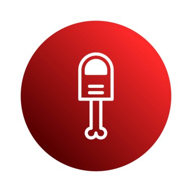 Kırmızı bir çemberin içinde şekillendirilmiş hindi bacağı çizimi. Bayramlık etkinlikler ve yiyeceklerle ilgili tasarımlar için uygun. Çeşitli mutfak projeleri için minimalist ve yaratıcı sanat eserleri.