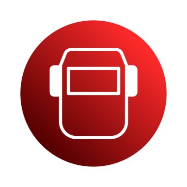 Kaynak maskesi simgesi metal işçiliğinde güvenliği ve korumayı simgeler. Kaynak görevleri sırasında işçileri tehlikelerden korumak için kullanılan ekipmanı temsil ediyor..