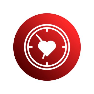 Acil kalp sağlığını ve zamanında tıbbi bakımın önemini temsil eden sembolik bir çizim. Tasarım bir zamanlayıcı sembolü içinde kapalı bir kalp içeriyor, bu da kalp sağlığındaki zamanın değerini gösteriyor..