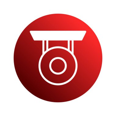 Kırmızı bir gradyan çember arka planda, başarıyı, başarıyı ve rekabeti simgeleyen, beyaz ana hatlı bir ödül ikonu yer alır..