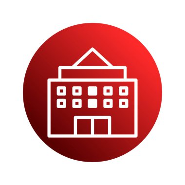 Bu minimalist yapı ikonu modern mimari ve kurumsal kimlik duygusunu iletiyor. Gayrimenkul, iş ve kentsel kalkınma ile ilgili çeşitli uygulamalar için uygundur.