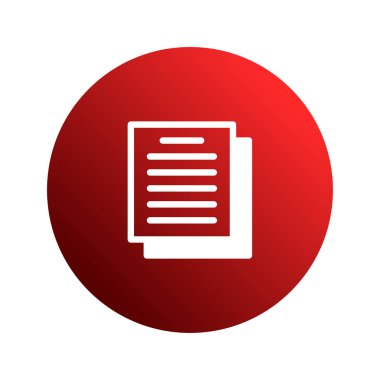 Kırmızı daire içinde gösterilen temiz ve modern bir belge simgesi. Çeşitli uygulamalar için dosya paylaşımı, yedekleme çözümleri ve dijital belge yönetimi.