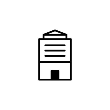 Modern mimariyi ve yenilikçi şehir planlamasını temsil eden bir binanın çizimi. Yapının tasarımı, çağdaş bir stil duygusunu aktarmak ve tasarımı vurguluyor.