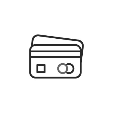 Kredi kartının basit ama etkili bir özeti, finansal işlemler, bankacılık hizmetleri ve modern ödeme yöntemlerinin temaları. Ticaretle ilgili kavramları resmetmek için ideal,