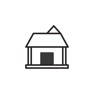 Bu resim, temiz çizgiler ve geometrik formlarla modern tarzda yapılmış basit ama zarif bir evi gösteriyor. Konutları, mimariyi veya gayrimenkulleri temsil etmek için idealdir, bir duyguyu somutlaştırır.