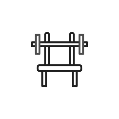 Bu vektör grafiği modern bir halter ekipman sembolü sunuyor, fitness, atletizm eğitimi ve egzersiz rutinleri için ideal. Spor salonları, web siteleri ve promosyon malzemeleri için mükemmel.,