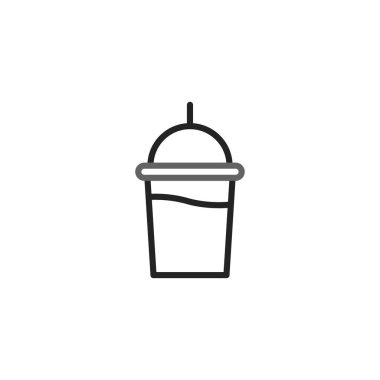 Basit ama göz alıcı bir minimalist grafik illüstrasyonu modern, devam eden yaşam tarzlarını tasvir etmek için ideal, gösterişli bir smoothie kabı sunar. Tasarım içkinin tazeliğini vurguluyor.
