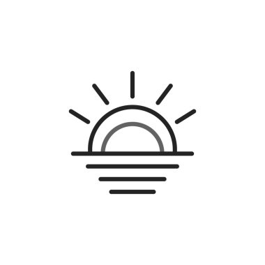 Minimalist bir illüstrasyon, huzurlu bir günbatımı ya da suyun üzerinde gün doğumunu sunar. Temiz çizgiler bir sakinlik hissi yaratır, sakin bir anın özünü yakalar. Bu basit ama zarif tasarım...