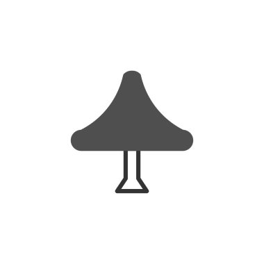 Modelleştirilmiş mantar vektör çizimi, minimalist bir simge ya da grafik ögesi olarak idealdir. Bu temiz ve basit tasarım, doğa temalı projeler için uygun olan bir mantarın özünü yakalar.