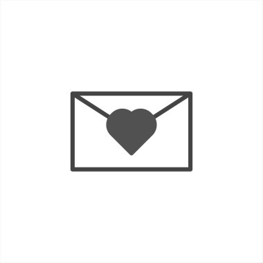 Minimalist bir grafik tasviri, kalp şeklinde bir motif sunar. Klasik bir mektup muhafazasını süsleyen, içten mesajların ve romantik jestlerin karşılıklı olduğunu sembolize eden bir motif. Temiz tasarım.