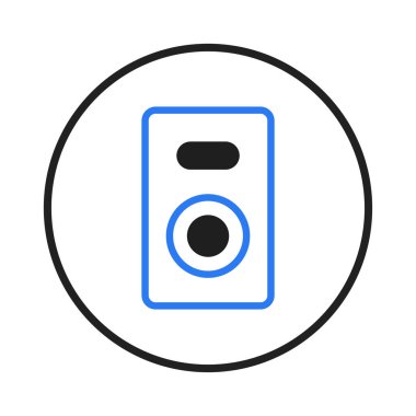 A straightforward speaker icon design offers a simple representation of audio functionality. Its clean lines and minimalist style render it suitable for diverse digital platforms and contemporary