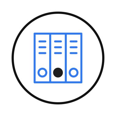 Etkili dosya yönetimi ve veri depolamayı temsil eden modern bir illüstrasyon organize klasörleri gösteriyor. İş idaresi, ofis verimliliği ve sistematik organizasyon için mükemmel.