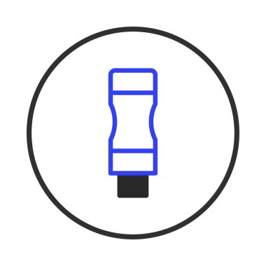 A crisp and minimalist illustration of a connectivity symbol representing digital data transfer. The clean lines and modern design evoke a sense of technology and innovation, suitable for various