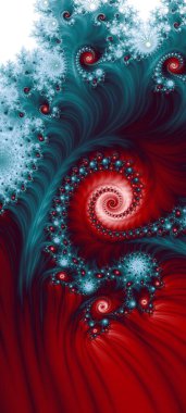 Soyut Bilgisayar Fraktal Tasarımı. Fraktal hiç bitmeyen bir desen. Fraktallar, farklı ölçeklerde kendine benzeyen sonsuz derecede karmaşık kalıplardır. Cep telefonu duvar kağıdı için harika.