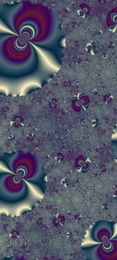 Soyut Bilgisayar Fraktal Tasarımı. Fraktal hiç bitmeyen bir desen. Fraktallar, farklı ölçeklerde kendine benzeyen sonsuz derecede karmaşık kalıplardır. Cep telefonu duvar kağıdı için harika.