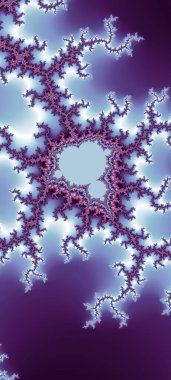 Soyut Bilgisayar Fraktal Tasarımı. Fraktal hiç bitmeyen bir desen. Fraktallar, farklı ölçeklerde kendine benzeyen sonsuz derecede karmaşık kalıplardır. Cep telefonu duvar kağıdı için harika.