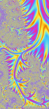 Soyut Bilgisayar Fraktal Tasarımı. Fraktal hiç bitmeyen bir desen. Fraktallar, farklı ölçeklerde kendine benzeyen sonsuz derecede karmaşık kalıplardır. Cep telefonu duvar kağıdı için harika.