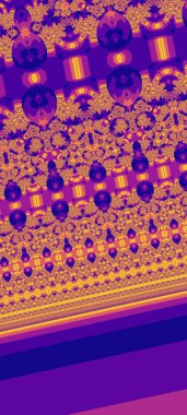 Soyut Bilgisayar Fraktal Tasarımı. Fraktal hiç bitmeyen bir desen. Fraktallar, farklı ölçeklerde kendine benzeyen sonsuz derecede karmaşık kalıplardır. Cep telefonu duvar kağıdı için harika.