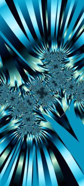 Soyut Bilgisayar Fraktal Tasarımı. Fraktal hiç bitmeyen bir desen. Fraktallar, farklı ölçeklerde kendine benzeyen sonsuz derecede karmaşık kalıplardır. Cep telefonu duvar kağıdı için harika.