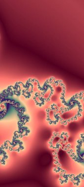 Soyut Bilgisayar Fraktal Tasarımı. Fraktal hiç bitmeyen bir desen. Fraktallar, farklı ölçeklerde kendine benzeyen sonsuz derecede karmaşık kalıplardır. Cep telefonu duvar kağıdı için harika.