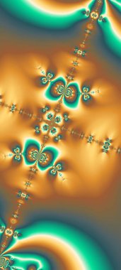 Soyut Bilgisayar Fraktal Tasarımı. Fraktal hiç bitmeyen bir desen. Fraktallar, farklı ölçeklerde kendine benzeyen sonsuz derecede karmaşık kalıplardır. Cep telefonu duvar kağıdı için harika.