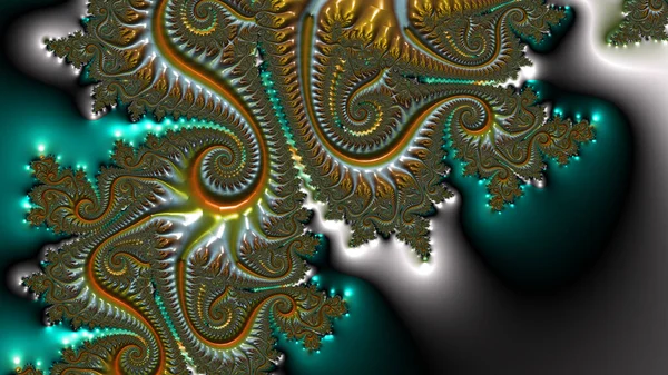 Abstract Computer Generated Fractal Design Fractal Never Ending Pattern Fractals — Stock Photo, Image