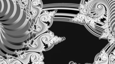 Soyut Bilgisayar Fraktal Tasarımı. Fraktal hiç bitmeyen bir desen. Fraktallar, farklı ölçeklerde kendine benzeyen sonsuz derecede karmaşık kalıplardır. Cep telefonu duvar kağıdı için harika.