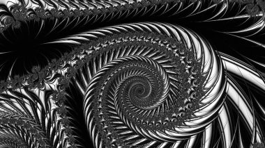 Soyut Bilgisayar Fraktal Tasarımı. Fraktal hiç bitmeyen bir desen. Fraktallar, farklı ölçeklerde kendine benzeyen sonsuz derecede karmaşık kalıplardır. Cep telefonu duvar kağıdı için harika.