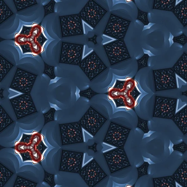 Abstract Computer Generated Fractal Design Fractal Padrão Interminável Fractais São — Fotografia de Stock