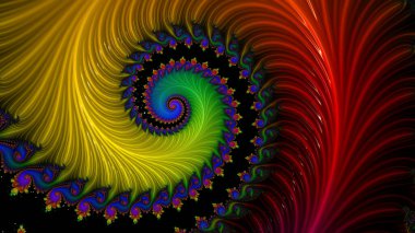Soyut Bilgisayar Fraktal Tasarımı. Fraktal hiç bitmeyen bir desen. Fraktallar, farklı ölçeklerde kendine benzeyen sonsuz derecede karmaşık kalıplardır. Cep telefonu duvar kağıdı için harika.