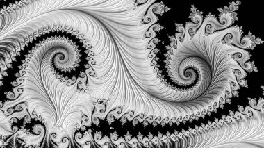 Soyut Bilgisayar Fraktal Tasarımı. Fraktal hiç bitmeyen bir desen. Fraktallar, farklı ölçeklerde kendine benzeyen sonsuz derecede karmaşık kalıplardır. Cep telefonu duvar kağıdı için harika.