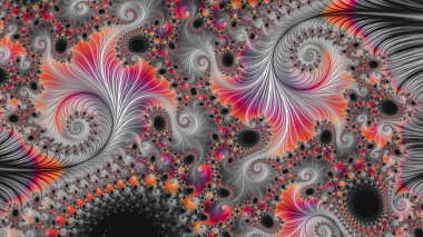 Soyut Bilgisayar Fraktal Tasarımı. Fraktal hiç bitmeyen bir desen. Fraktallar, farklı ölçeklerde kendine benzeyen sonsuz derecede karmaşık kalıplardır. Cep telefonu duvar kağıdı için harika.