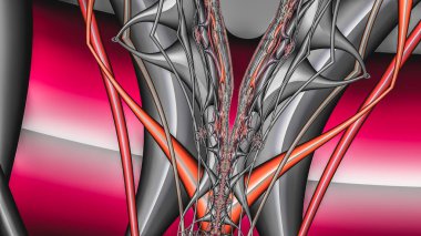 Soyut Bilgisayar Fraktal Tasarımı. Fraktal hiç bitmeyen bir desen. Fraktallar, farklı ölçeklerde kendine benzeyen sonsuz derecede karmaşık kalıplardır. Cep telefonu duvar kağıdı için harika.