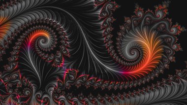Soyut Bilgisayar Fraktal Tasarımı. Fraktal hiç bitmeyen bir desen. Fraktallar, farklı ölçeklerde kendine benzeyen sonsuz derecede karmaşık kalıplardır. Cep telefonu duvar kağıdı için harika.