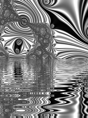 Soyut Bilgisayar Fraktal Tasarımı. Fraktal hiç bitmeyen bir desen. Fraktallar, farklı ölçeklerde kendine benzeyen sonsuz derecede karmaşık kalıplardır. Cep telefonu duvar kağıdı için harika.