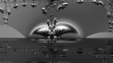 Soyut Bilgisayar Fraktal Tasarımı. Fraktal hiç bitmeyen bir desen. Fraktallar, farklı ölçeklerde kendine benzeyen sonsuz derecede karmaşık kalıplardır. Cep telefonu duvar kağıdı için harika.