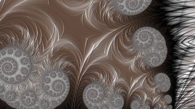 Soyut Bilgisayar Fraktal Tasarımı. Fraktal hiç bitmeyen bir desen. Fraktallar, farklı ölçeklerde kendine benzeyen sonsuz derecede karmaşık kalıplardır. Cep telefonu duvar kağıdı için harika.