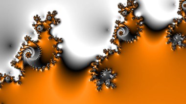 Soyut Bilgisayar Fraktal Tasarımı. Fraktal hiç bitmeyen bir desen. Fraktallar, farklı ölçeklerde kendine benzeyen sonsuz derecede karmaşık kalıplardır. Cep telefonu duvar kağıdı için harika.