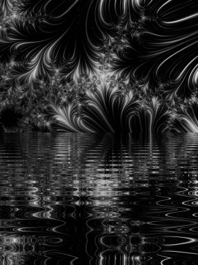 Soyut Bilgisayar Fraktal Tasarımı. Fraktal hiç bitmeyen bir desen. Fraktallar, farklı ölçeklerde kendine benzeyen sonsuz derecede karmaşık kalıplardır. Cep telefonu duvar kağıdı için harika.